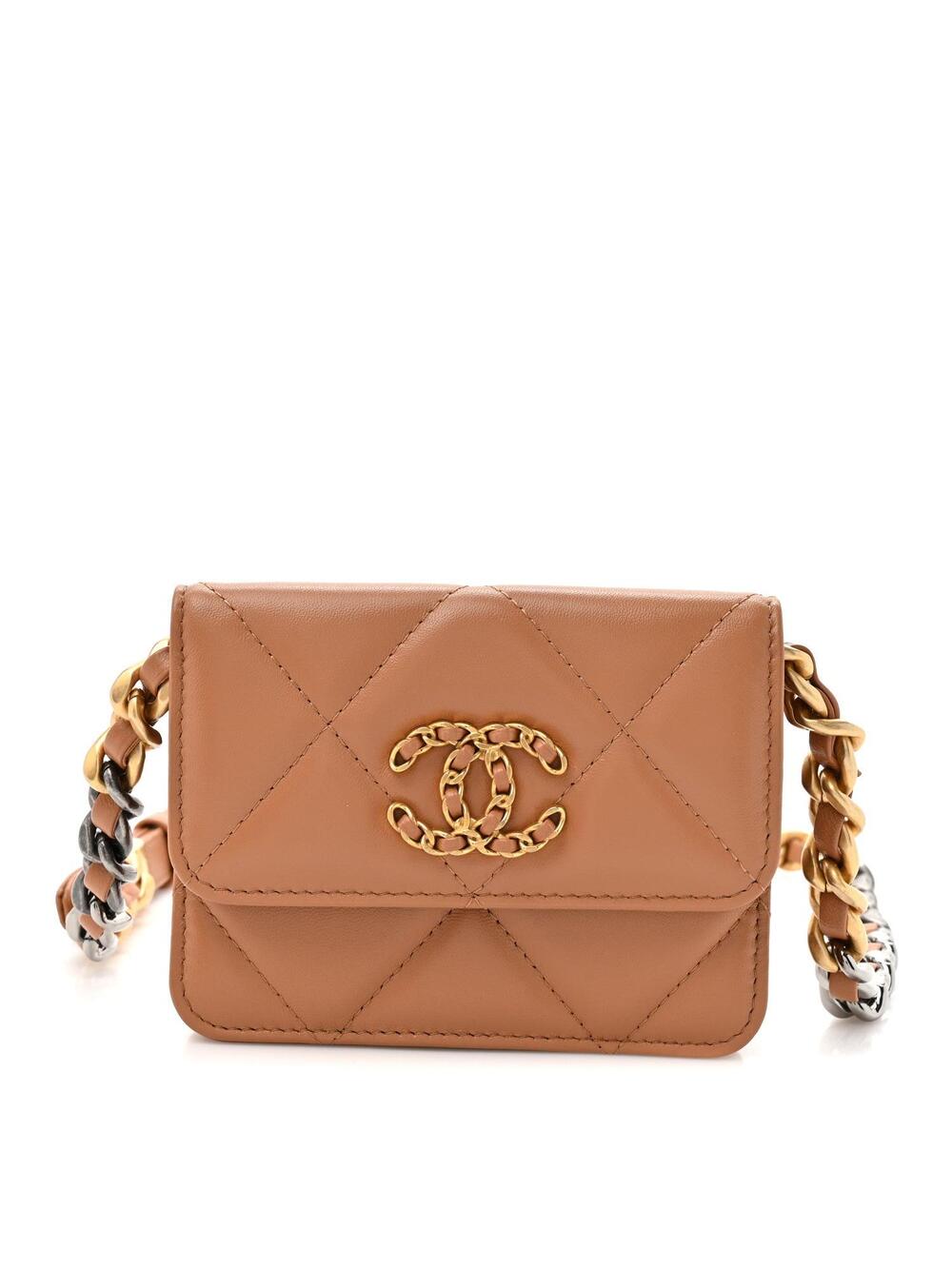 Lambskin Quilted Chanel 19 Flap Belt #290227C19B
